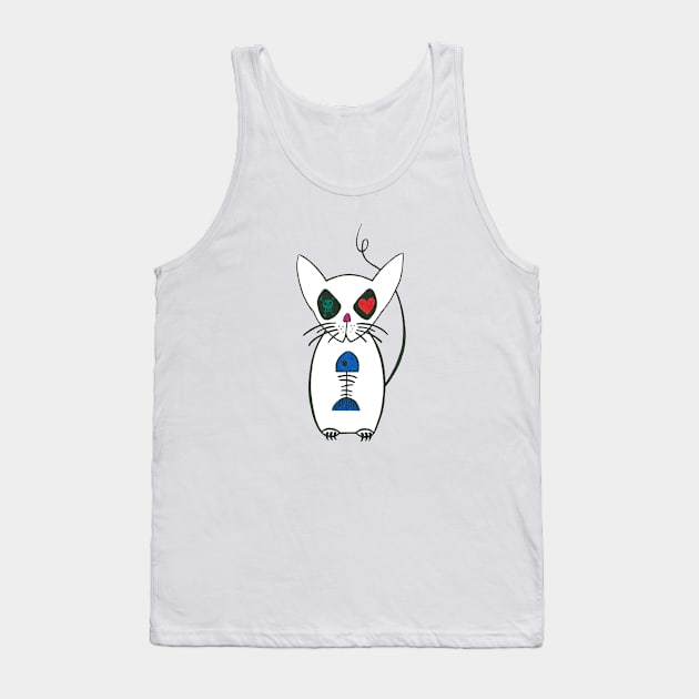 crazy kitty Tank Top by SeymourArt